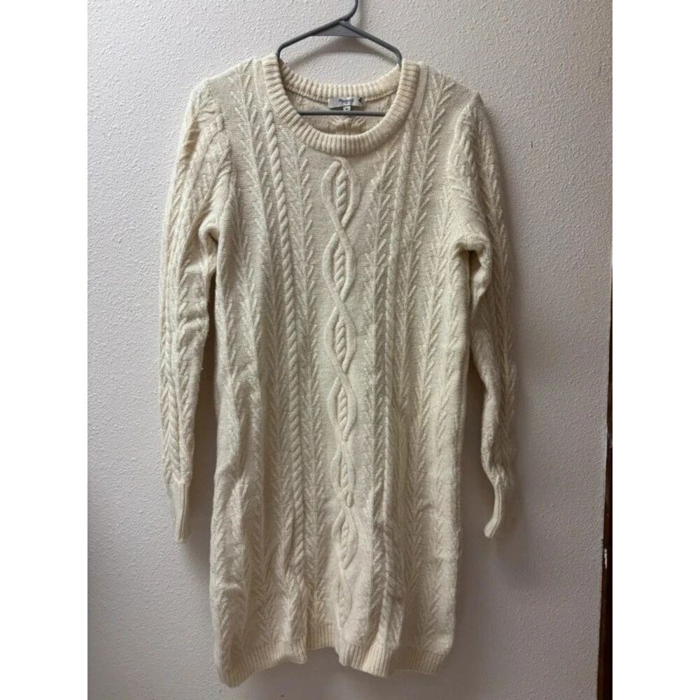 Madewell Long Cream Wool Sweater